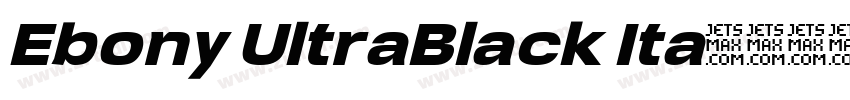 Ebony UltraBlack Ita字体转换